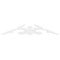 Ekena Millwork Pitch Milton Architectural Grade PVC Gable Pediment, 48"W x 10"H x 1"P (5/12) GPP048X010X100MIL - alternate 3